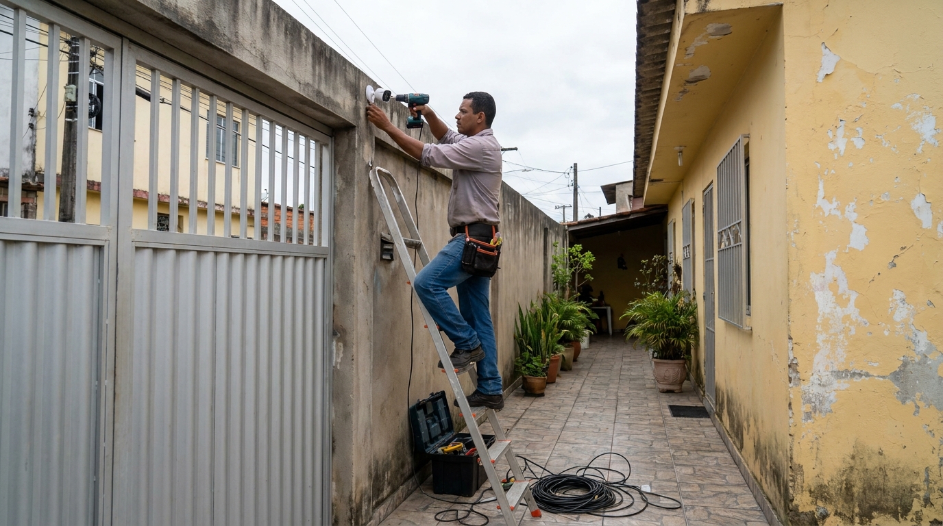 Instalacao de cameras de seguranca profissional em Santa Maria‑RS