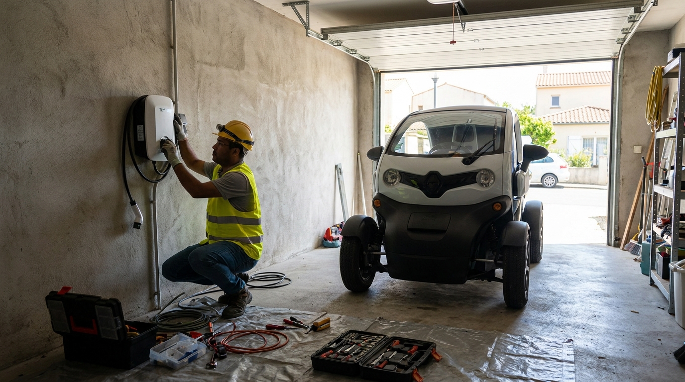 Instalacao de carregador de carro eletrico profissional em Santa Maria‑RS
