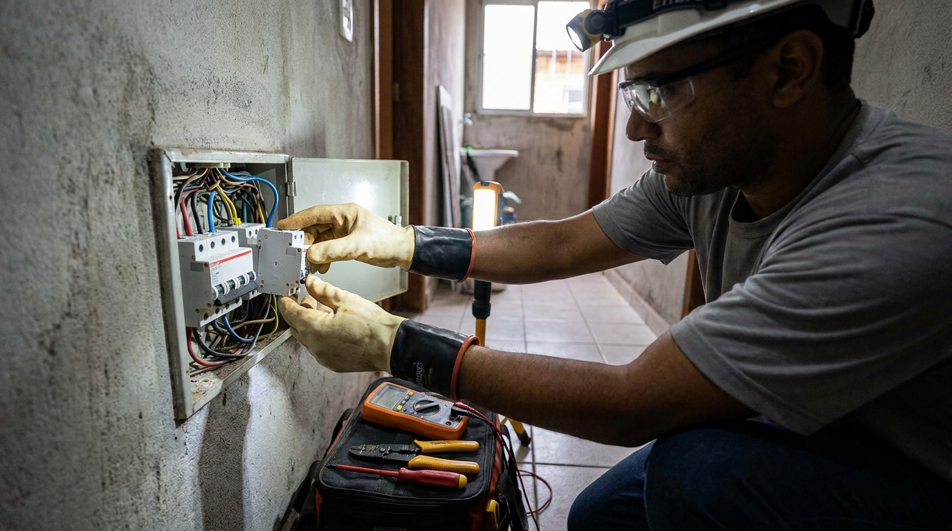 Instalacao de disjuntor profissional em Santa Maria‑RS