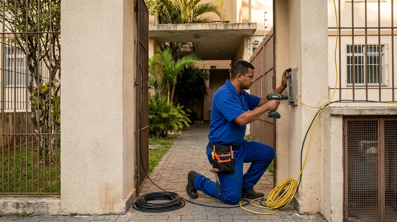 Instalacao de interfone profissional em Santa Maria‑RS