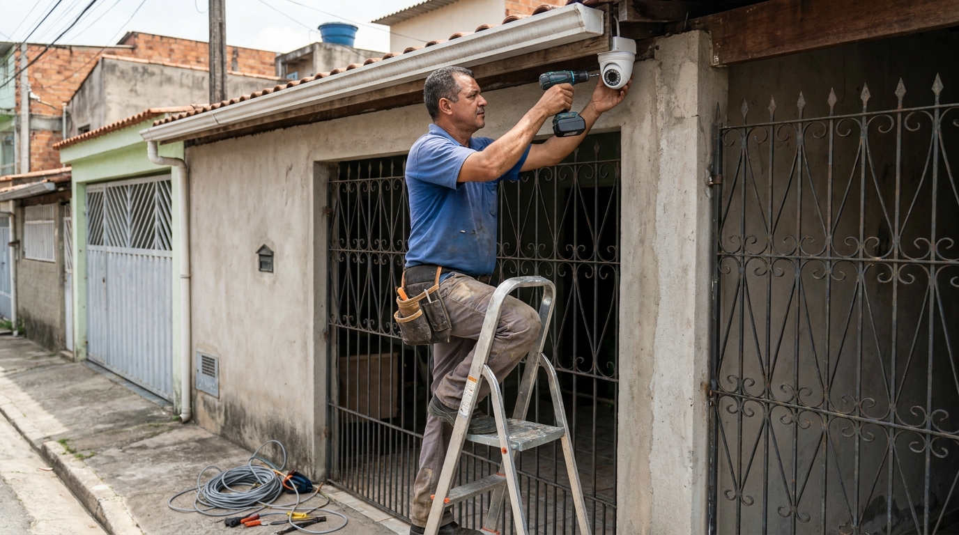 Instalacao de sistema de monitoramento em Santa Maria‑RS