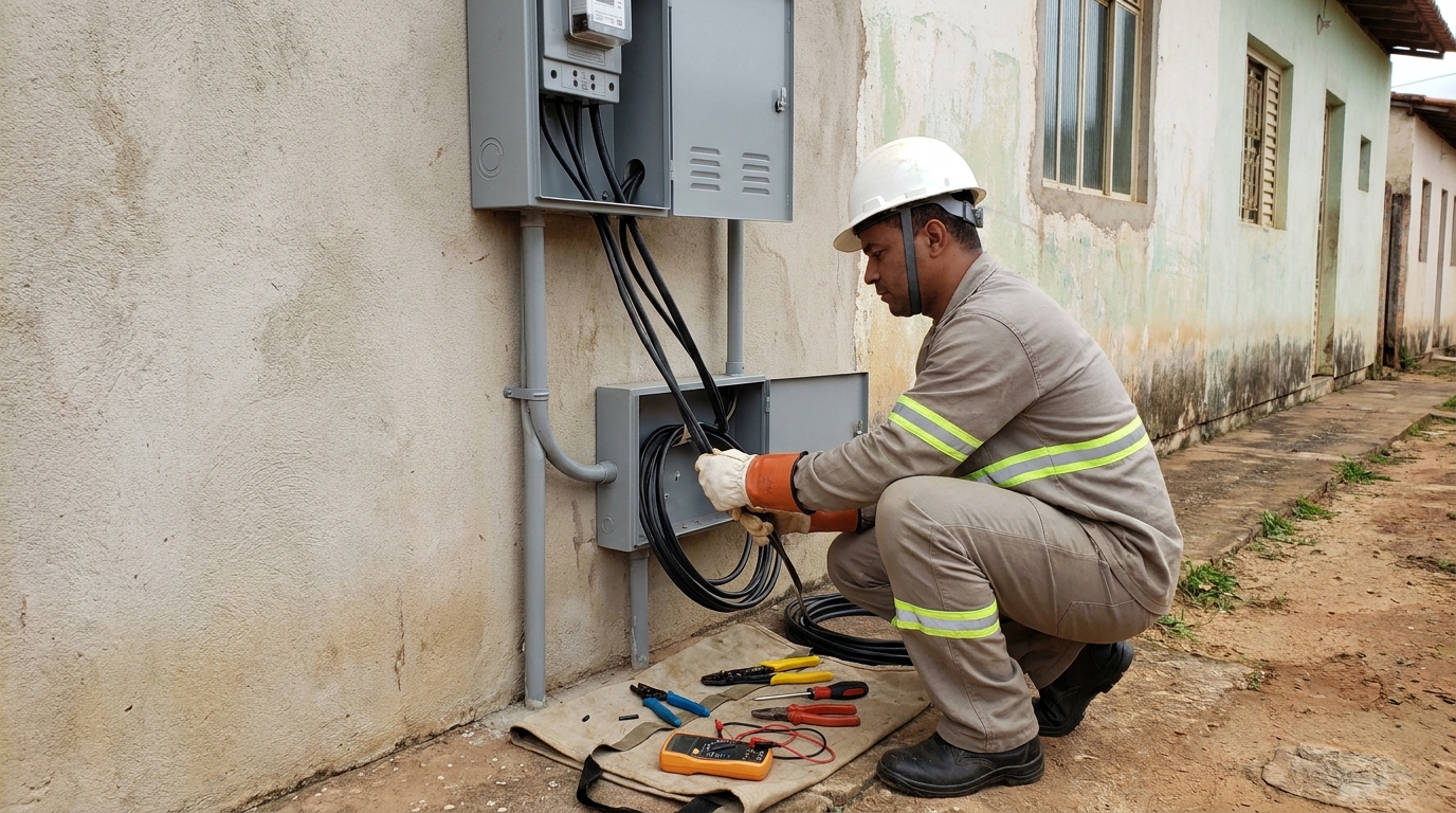 Troca de padrao de energia em Santa Maria‑RS